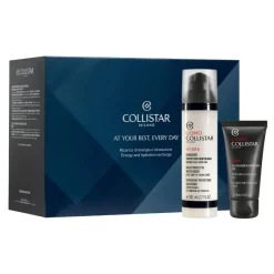 Collistar Cofanetto Idratante Protettivo Quotidiano 80ml + Gel Detergente Energizzante Viso 30ml + Pochette