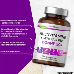 Compresse Multivitaminiche per Donne 50+ Horbaach
