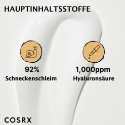 COSRX Advanced Snail 92 Crema Tutto In Uno Acido Ialuronico Antirughe Bava di Lumaca