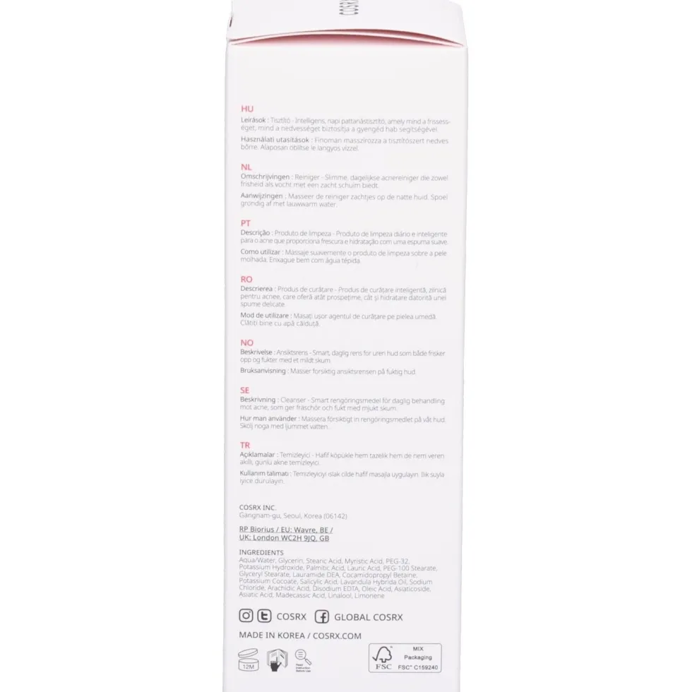 cosrx cosrx ac Collection Schiuma detergente calmante