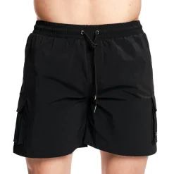 Costume da bagno uomo Cargo nero con tasche