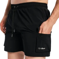 Costume da bagno uomo Cargo nero con tasche