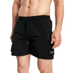 Costume da bagno uomo Cargo nero con tasche