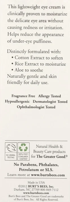 Crema occhi naturale Burt's Bees