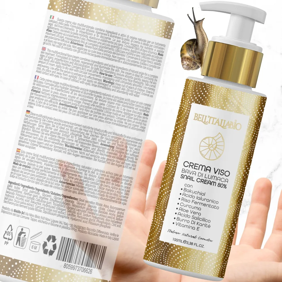 Crema Viso Bava di Lumaca 80% 100ml