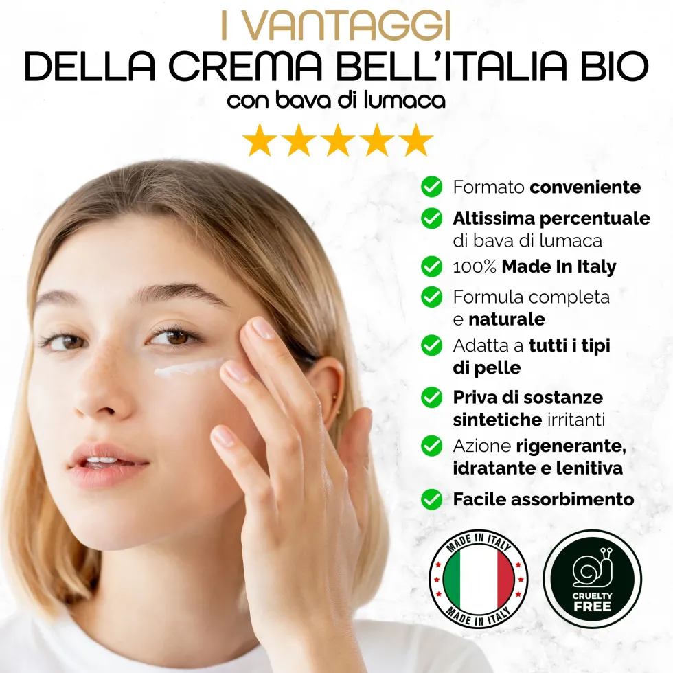 Crema Viso Bava di Lumaca 80% 100ml