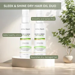 Dr. Eve_Ryouth Duo di oli per capelli secchi Sleek & Shine