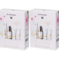 Dr Hauschka Discovery Kit Rituale Calmante Latte Detergente + Crema alla Rosa + Lozione Tonificante + Siero Notte