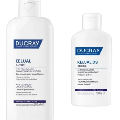 Ducray Kelual DS Shampoo trattante contro la forfora severa + Shampoo equilibrante delicato Antiforfora