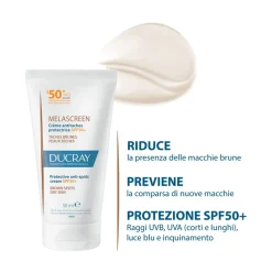 Ducray Melascreen Crema anti-macchie protettiva SPF50+ 40ml - Anti-macchie brune, Fotoinvecchiamento