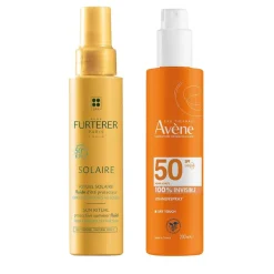 Eau Thermale Avène SPRAY SOLARE SPF50 + RENE FURTERER Solaire Fluido Solare SPF50+