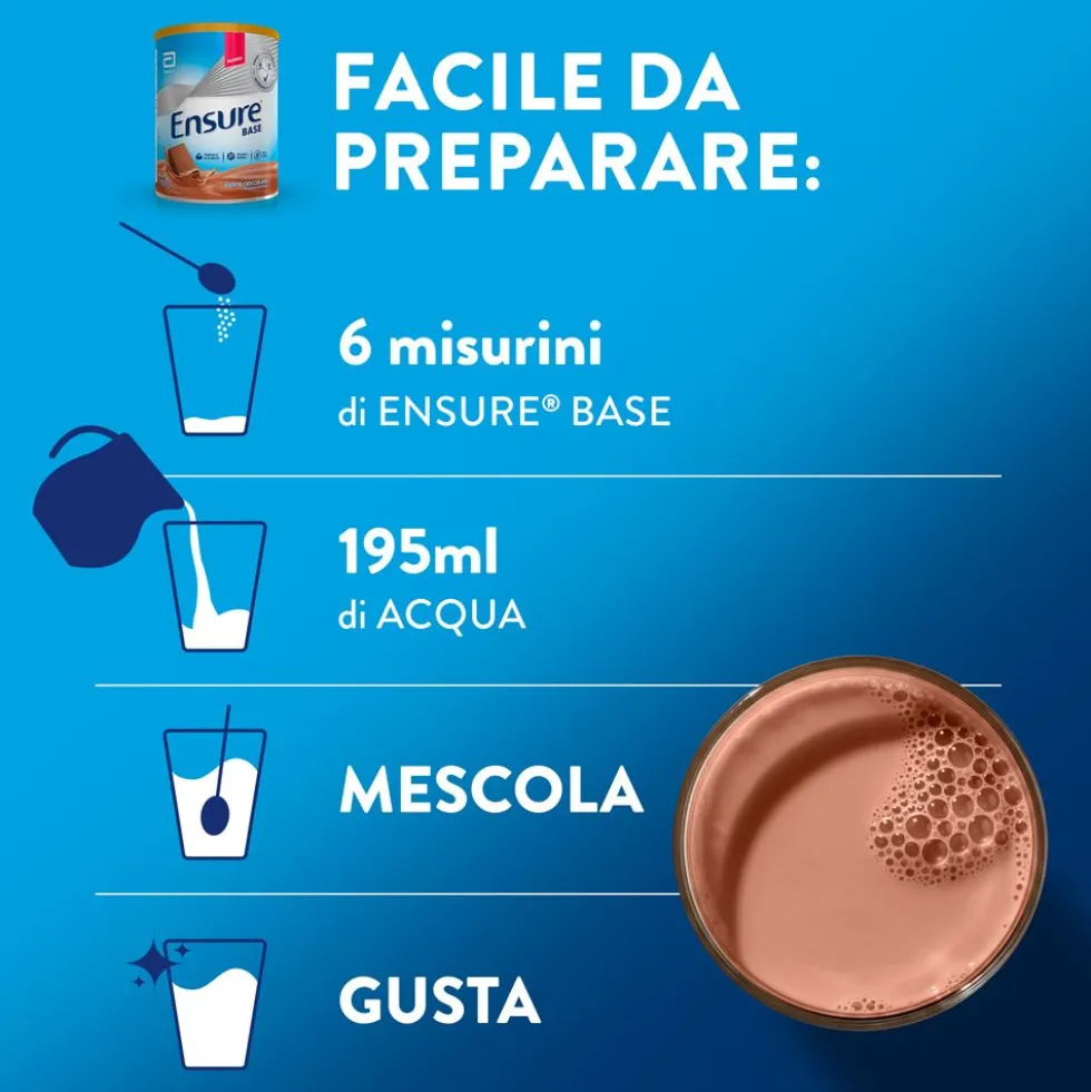 Ensure® Base Integratore per Energia e Difese Immunitarie 850g Cioccolato