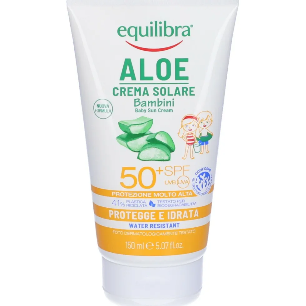 Equilibra® Aloe Crema Solare Bambini SPF 50+ - Risparmia il 10% con il codice: equilibra1026