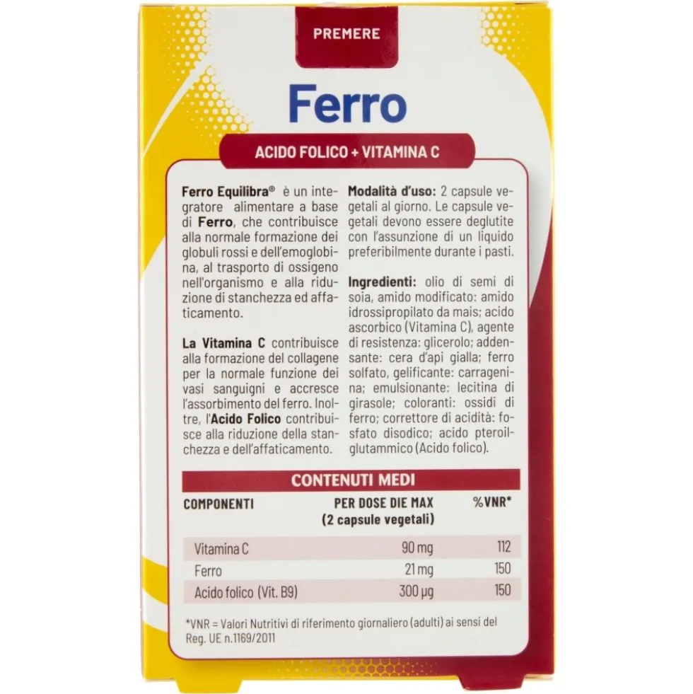 Equilibra® Ferro Acido Folico + Vitamina C - Risparmia il 10% con il codice: equilibra1026