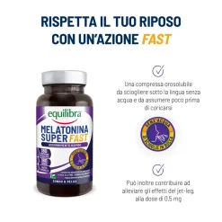 Equilibra Melatonina Super Fast 180 Compresse - Risparmia il 10% con il codice: equilibra1026