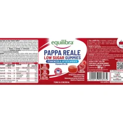 Equilibra Pappa Reale Low Sugar Gummies Gusto Lampone - Risparmia il 10% con il codice: equilibra1026