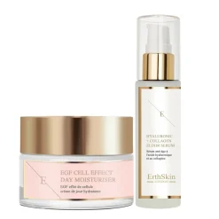 ErthSkin London EGF Cell Effect Crema Giorno Idratante + Siero Acido Ialuronico e Collagene
