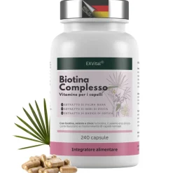 EXVital® Complesso di biotina in capsule, 10.000 µg di biotina al giorno