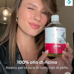 FutuNatura Olio di Ricino 100 % – Caduta dei capelli e ciglia