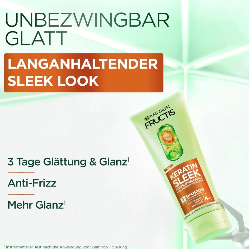 Garnier Fructis Keratin Sleek Set trattamento capelli