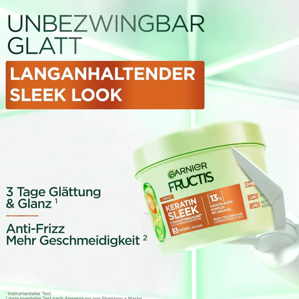 Garnier Fructis Keratin Sleek Set trattamento capelli
