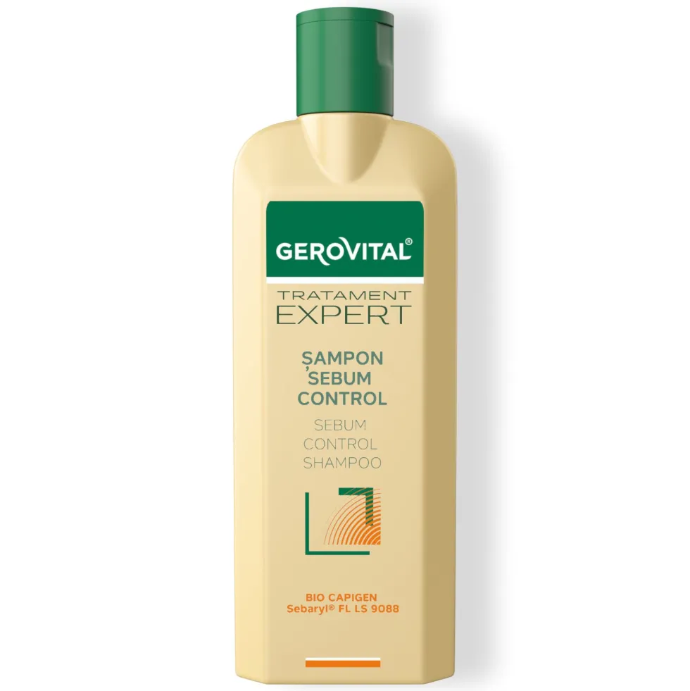 Gerovital Shampoo Sebum Control con Sebaryl e Bio-Capigen per capelli grassi 250 ml