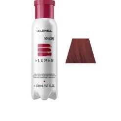 Goldwell Elumen BR@6 Colorazione Permanente per Capelli Châtain Rougeâtre