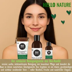 Hello Nature Set regalo per la cura dei capelli e del corpo Cannabis per la cura del corpo