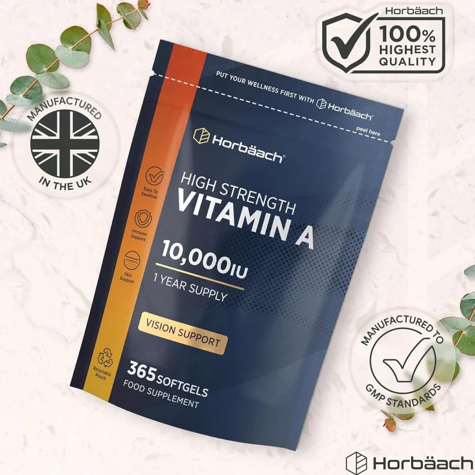 Horbaach Vitamina A ad alto dosaggio 10000 UI Capsule