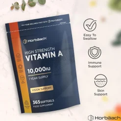Horbaach Vitamina A ad alto dosaggio 10000 UI Capsule