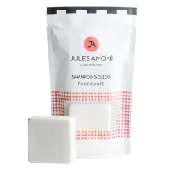 Jules Amonì cosmetiques Shampoo Solido Purificante con Olio di Lino eOE di Rosmarino e Lavanda