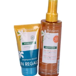 Klorane Olio Secco Solare Spray + Shampoo Doccia Doposole al Monoi in OMAGGIO