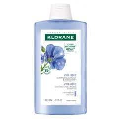Klorane Shampoo avvolgente e volumizzante al Lino BIO 400ml - Capelli sottili, Volume naturale