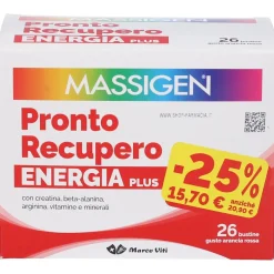 Massigen® Pronto Recupero Energia Plus Bustine PROMO - Risparmia il 10% con il codice: viti1026