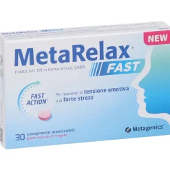 Metagenics Metarelax Fast Compresse Masticabili Gusto Naturale Di Fragola