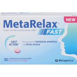 Metagenics Metarelax Fast Compresse Masticabili Gusto Naturale Di Fragola
