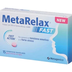Metagenics Metarelax Fast Compresse Masticabili Gusto Naturale Di Fragola