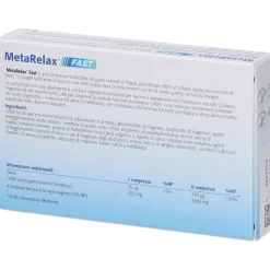 Metagenics Metarelax Fast Compresse Masticabili Gusto Naturale Di Fragola