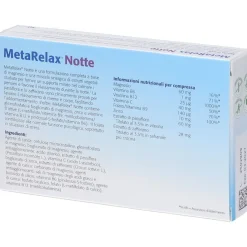 Metagenics MetaRelax Notte 30 Compresse
