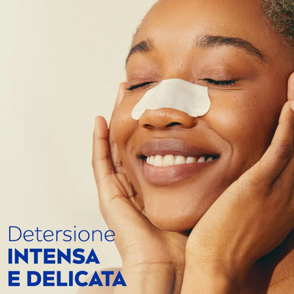 Nivea Clear-Up Strips Zona T 6 cerotti, Cerotti punti neri anti-imperfezioni per la pulizia viso
