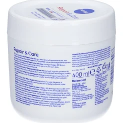 Nivea Crema Corpo Repair & Care Urea 400 ml, Crema multiuso idratante per pelle molto secca e ruvida