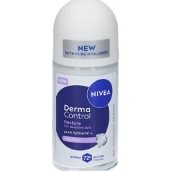 Nivea Derma Control Restore Deodorante Roll-on per Pelle Sensibile