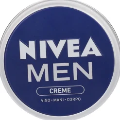 Nivea Men Creme Crema Idratante Uomo 75 ml, Crema multiuso per la cura uomo di viso, corpo e mani
