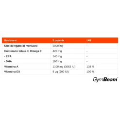 Olio di Fegato di Merluzzo omega-3 capsule