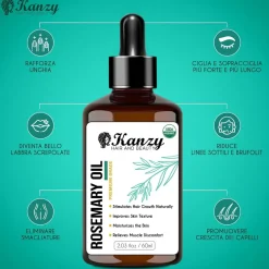 Olio di rosmarino per capelli Kanzy