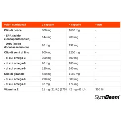 Omega 3-6-9 acidi grassi insaturi capsule