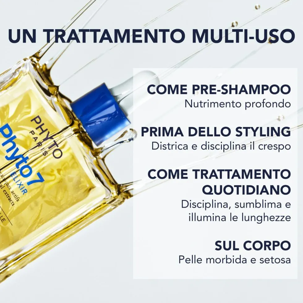 Phyto Paris Phyto 7 Elixir Olio per Capelli Sublimante Disciplinante