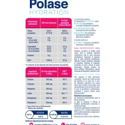 Polase Hydration Magnesio e Potassio Vitamina C Lampone, 12 bustine