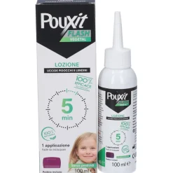 Pouxit Flash Vegetal Lozione Pidocchi E Lendini 100 Ml Con Pettine