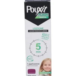 Pouxit Flash Vegetal Lozione Pidocchi E Lendini 100 Ml Con Pettine